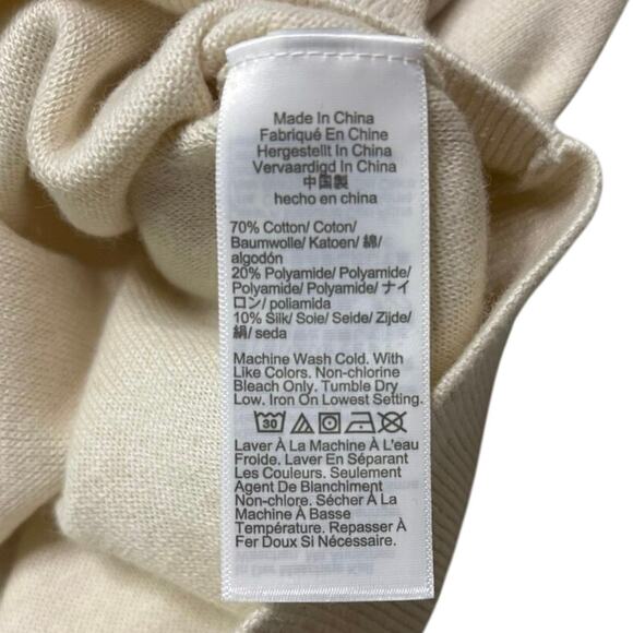 Madewell Men’s Collared Knit Cardigan XL Ivory Button Front Sweater - Picture 7 of 7